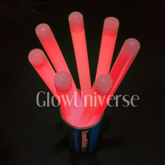 12 LONG Glow sticks Light Stick Wholesale PINK  