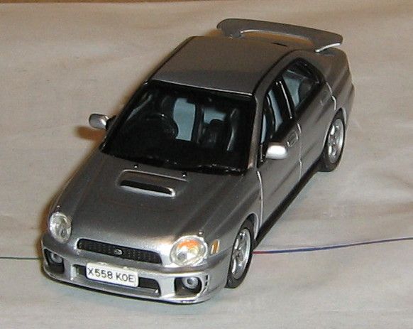 2001 Subaru Impreza 2.0 WRX, 1/43 scale, diecast, by IXO Models, China 
