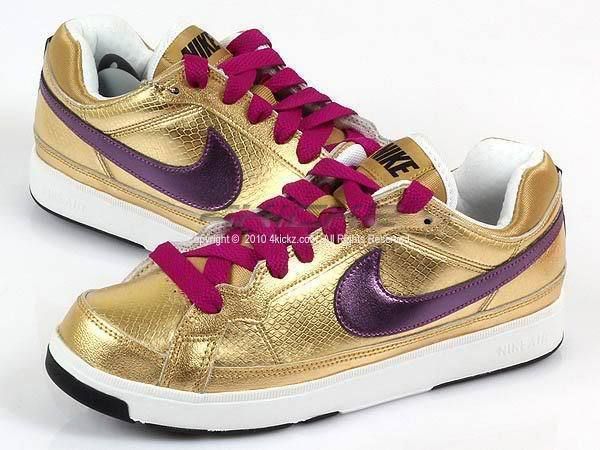 Nike Wmns Air Troupe Low Metalli Gold Dancing Shoes  
