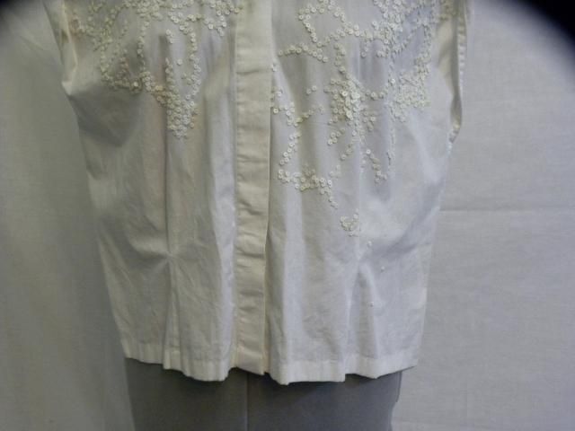 DRIES VAN NOTEN white sequin sleeveless top/blouse 42/8  