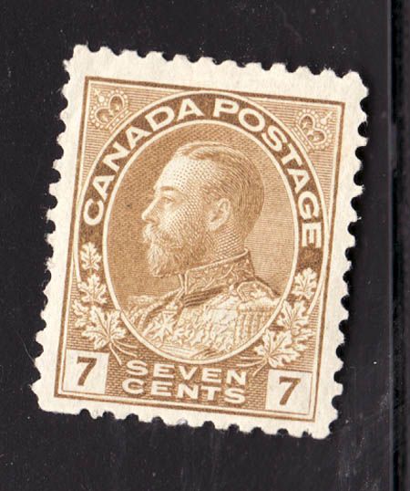 canadian stamp admiral 7c mh f vf 113 c 1915 note the real life color 