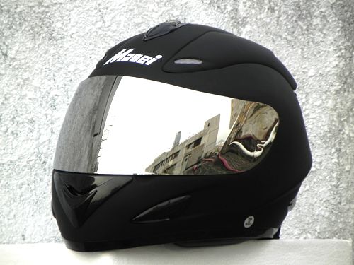 MASEI 802 BLACKBIRD DOT Motorcycle Helmet FLAT BLACK M XL  