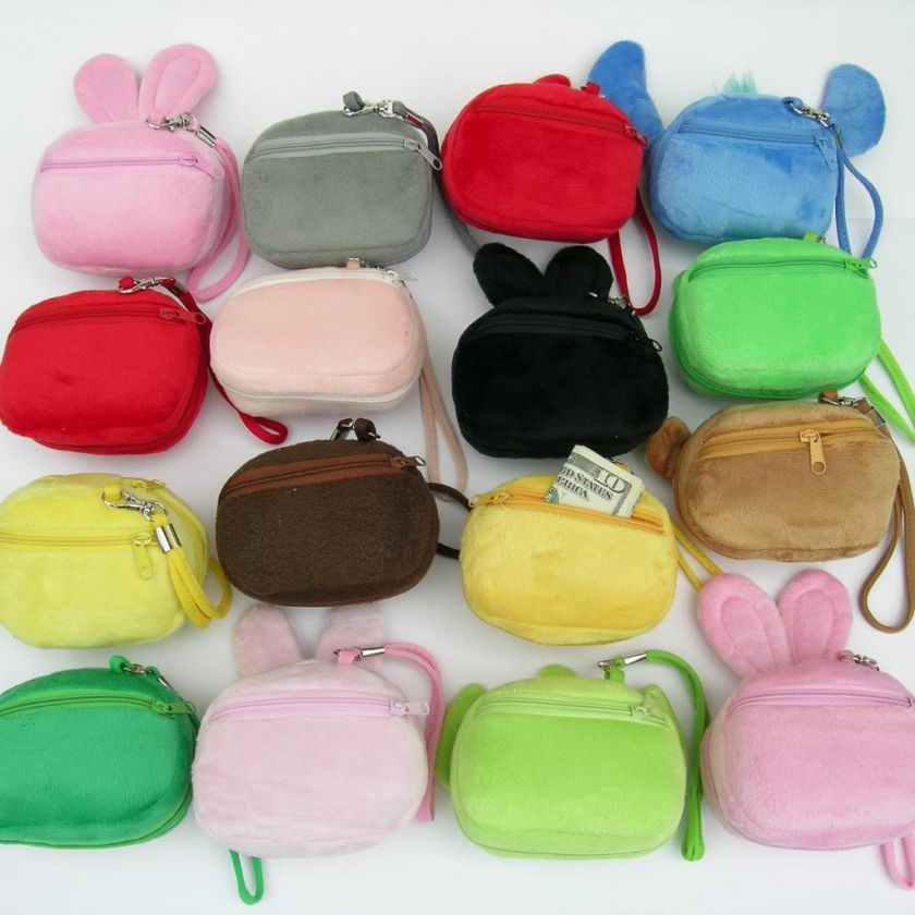 Cartoon Shopping Bag Recycle Foldable Plush Toy Purse Wallet Hand Bear 