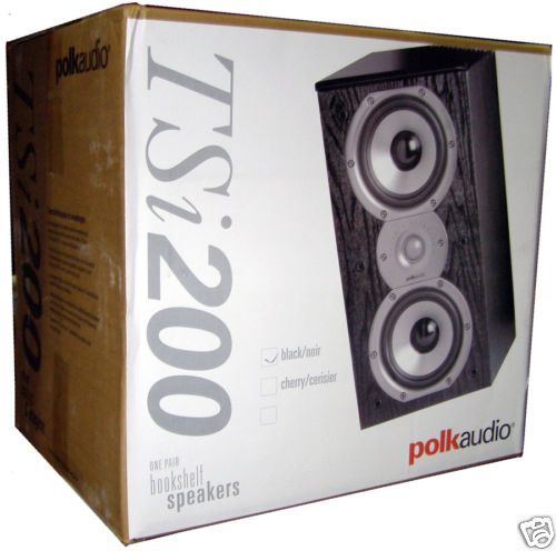 Polk Audio TSi200 Black High Performance Speakers 747192118280  