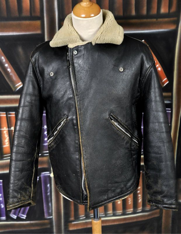 Genuine Vintage Real Sheepfleece / Leather Flying Jacket. UK/US Size 