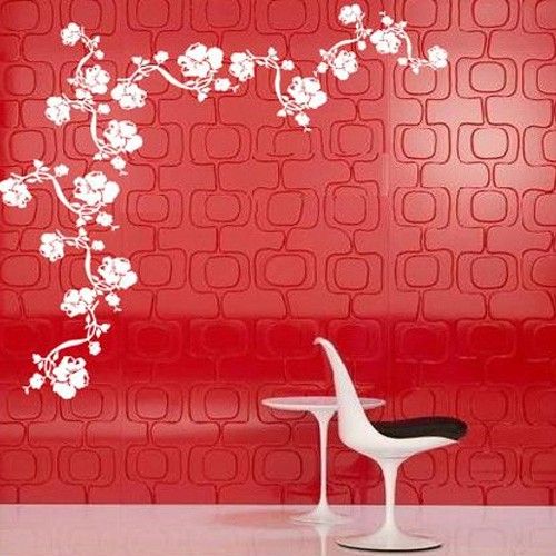 Flowers Vine Adhesive Removable Wall Decor Accents GRAPHIC Stickers 