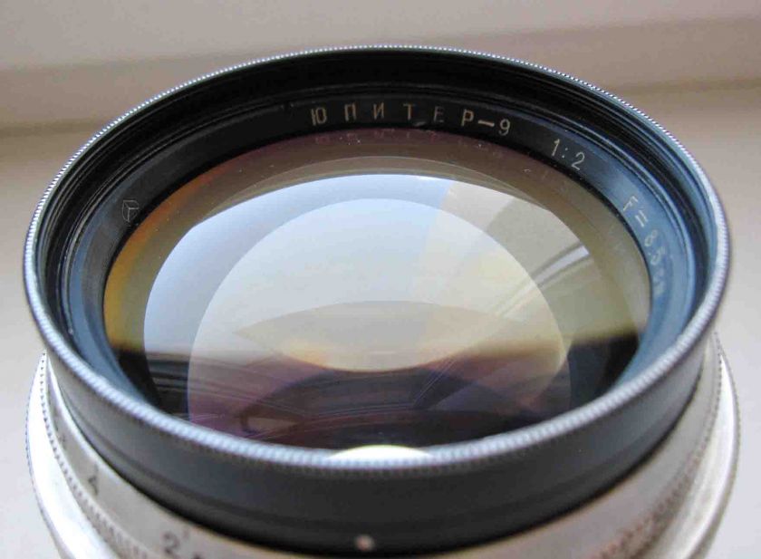 Russian Sonnar lens Jupiter 9 2/85 camera KIEV Contax  