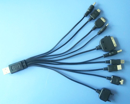 Universal USB Charger Cable for Cellphone iPhone iPod  