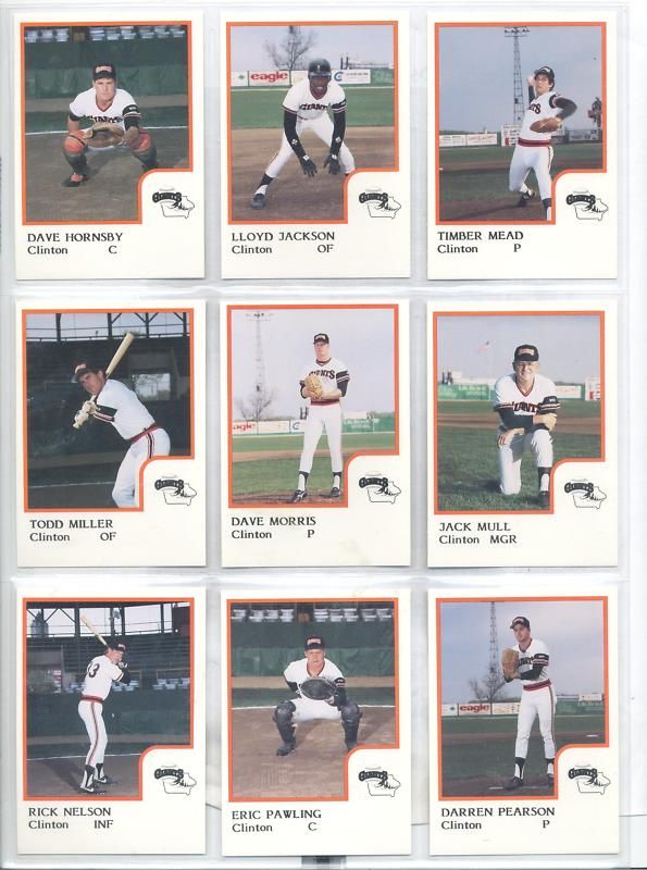 1986 Clinton Giants Rick Nelson Oswego Illinois IL Card  