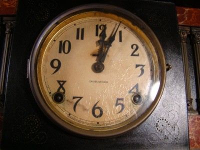 Antique Ingraham Mantle Clock  