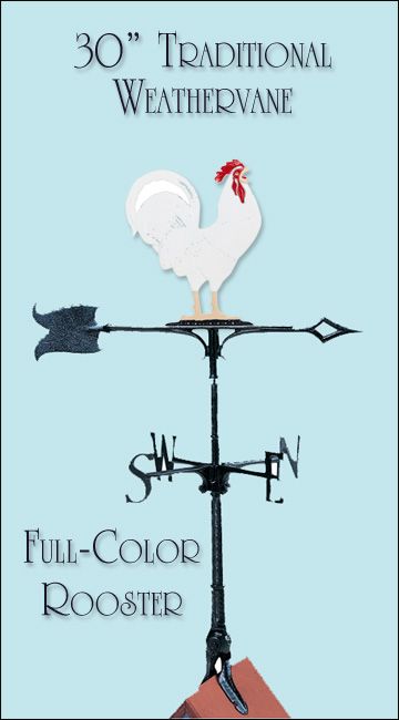 NEW LOW PRICE COLOR ROOSTER WEATHERVANE WEATHER VANE 7 19455 00019 9 