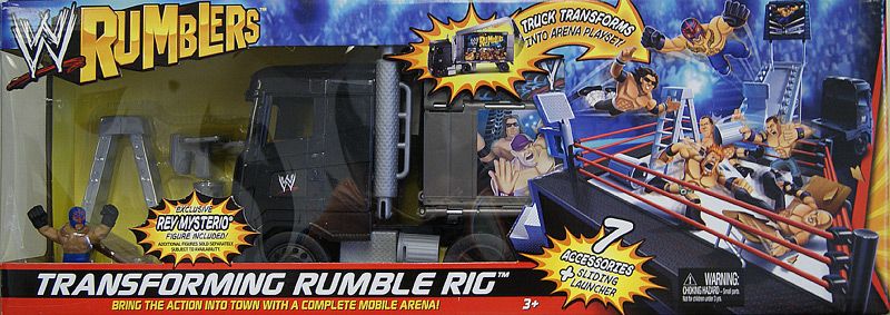 TRANSFORMING RUMBLE RIG   WWE RUMBLERS TOY WRESTLING ACTION FIGURE 
