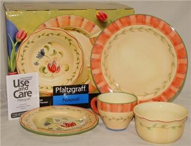 PFALTZGRAFF NAPOLI DINNERWARE SET 16 PIECE   NEW  